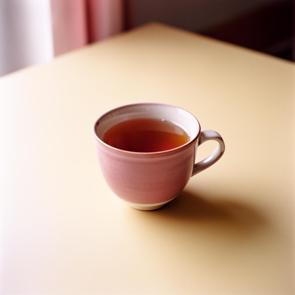 Warm cup of tea on a quiet morning